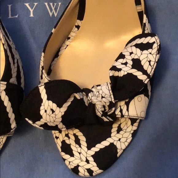 Hollywould black and white peep toe pumps - Picture 3 of 8